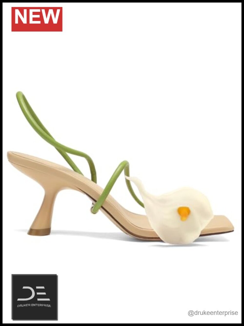 Flower Kitten Heels Women's Low Heel Strappy Sandals Square Toe Ankle Strap PU